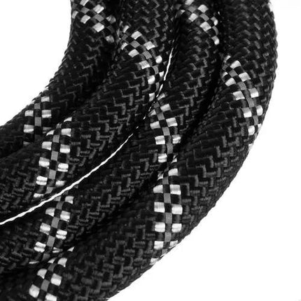 Trainingslijn Hond 5 Meter – Reflecterende Hondenriem – 12 mm Dik Touw – Zwart