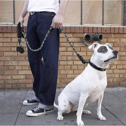 Trainingslijn Hond 5 Meter – Reflecterende Hondenriem – 12 mm Dik Touw – Zwart