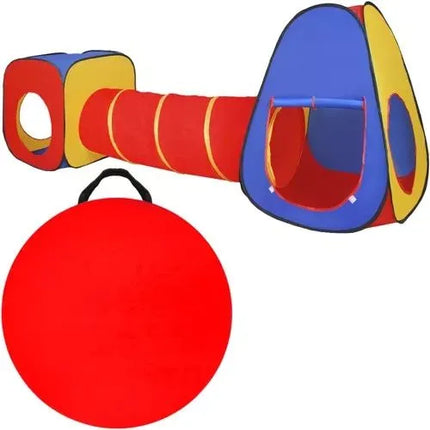 Speeltent Kinderen 3-in-1 – Tipi, Kruiptunnel & Speelhuisje – Binnen & Buiten