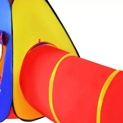 Speeltent Kinderen 3-in-1 – Tipi, Kruiptunnel & Speelhuisje – Binnen & Buiten