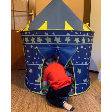 Kindertent Kasteel 135 cm – Speeltent voor Kinderen – Binnen & Buiten – Blauw