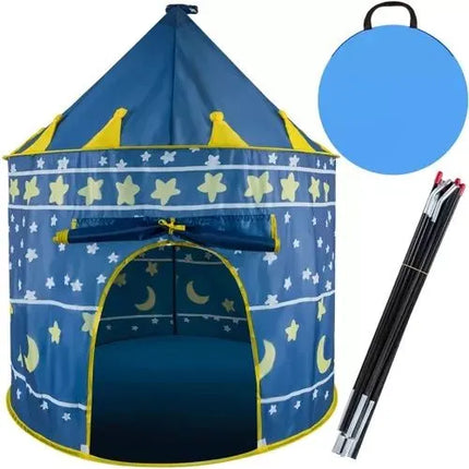 Kindertent Kasteel 135 cm – Speeltent voor Kinderen – Binnen & Buiten – Blauw