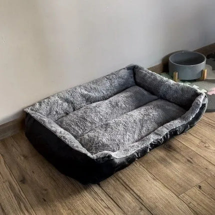 Hondenmand & Kattenmand Maat L – Wasbaar Dierenbed 65 x 50 cm – Grijs/Zwart