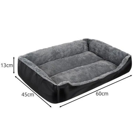 Hondenmand & Kattenmand Maat L – Wasbaar Dierenbed 65 x 50 cm – Grijs/Zwart