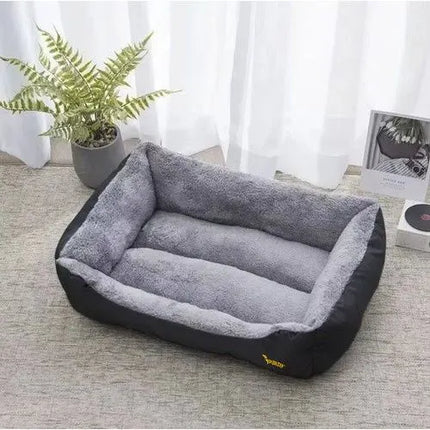 Hondenmand & Kattenmand Maat L – Wasbaar Dierenbed 65 x 50 cm – Grijs/Zwart
