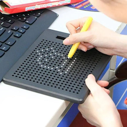 Magnetisch Tekenbord voor Kinderen – 380 Balletjes – Magnetische Pen – 20 Voorbeelden