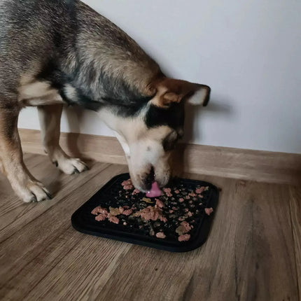 Likmat Hond 20 x 20 cm – Slow Feeder met Zuignappen – Siliconen