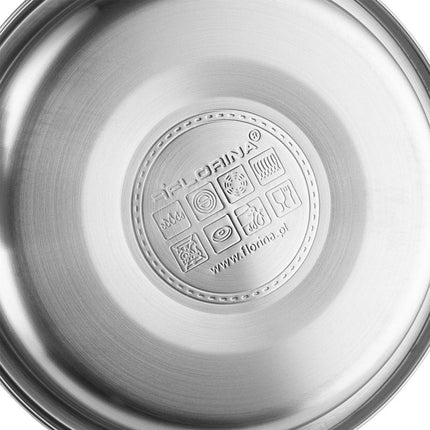 2de kansje Florina Natura Line fluitketel RVS mat zwart 2.3 Liter - ook geschikt voor inductie