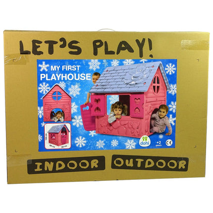 My First Playhouse Speelhuisje voor Buiten en Binnen - Roze - 90 x 98 x 106 cm - Maximale belasting: 25 kg