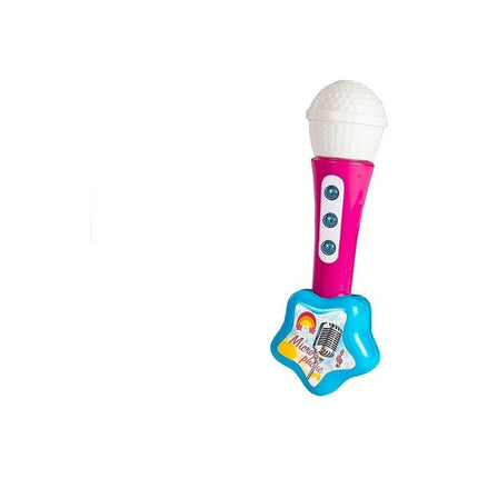 Elektrische Speelgoed gitaar voor kinderen Met Microfoon Blauw/Roze - Kinder Gitaar 57 cm - Speelgoedgitaar
