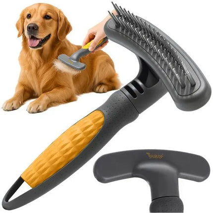 Hondenkam voor Klitten & Ondervacht – Dubbelrijige Kam met Draaibare Tanden – Hond & Kat