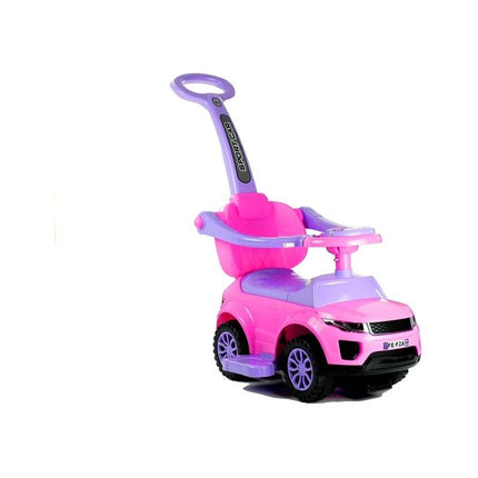 3 in 1 sportauto loopauto met 5 geluiden op het stuur belastbaar tot 27 kg roze