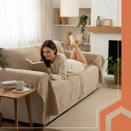 Elektrische Deken 180 x 130 cm – Warmtedeken met 10 Warmtestanden & Timer – Beige
