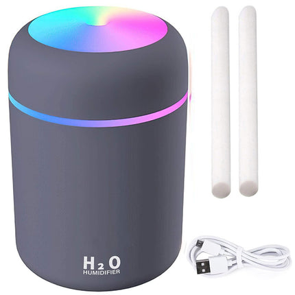 Mini Elektrische Luchtbevochtiger En Aroma Diffuser Met RGB Licht - Aromatherapie USB - Draagbare luchtbevochtiger Voor Auto, Huis & Slaapkamer