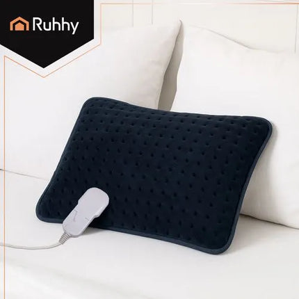 Elektrisch Warmtekussen 40 x 30 cm – 4 Warmtestanden – Rug & Nek – Grijs