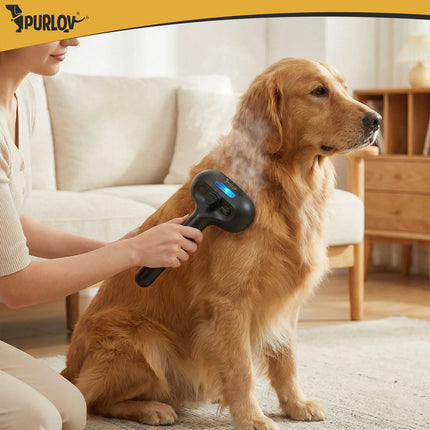 Stoomborstel Hond & Kat – Elektrische Hondenborstel – Zelfreinigend – USB-C