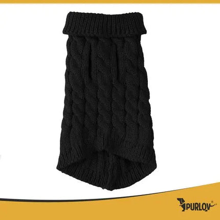 Hondentrui Maat L – Warme Gebreide Wintertrui met Col – Voor Hond & Kat
