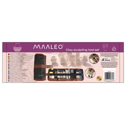 Boetseergereedschap 40-delig – Modelleerset & Kleigereedschap voor Klei, Keramiek en Beeldhouwen – Met Etui
