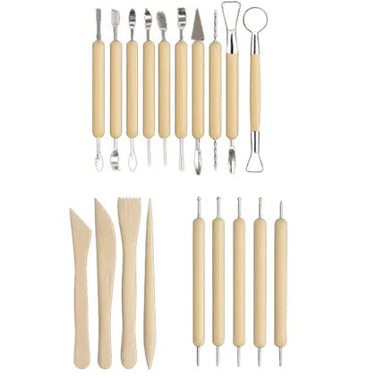 Boetseergereedschap 40-delig – Modelleerset & Kleigereedschap voor Klei, Keramiek en Beeldhouwen – Met Etui