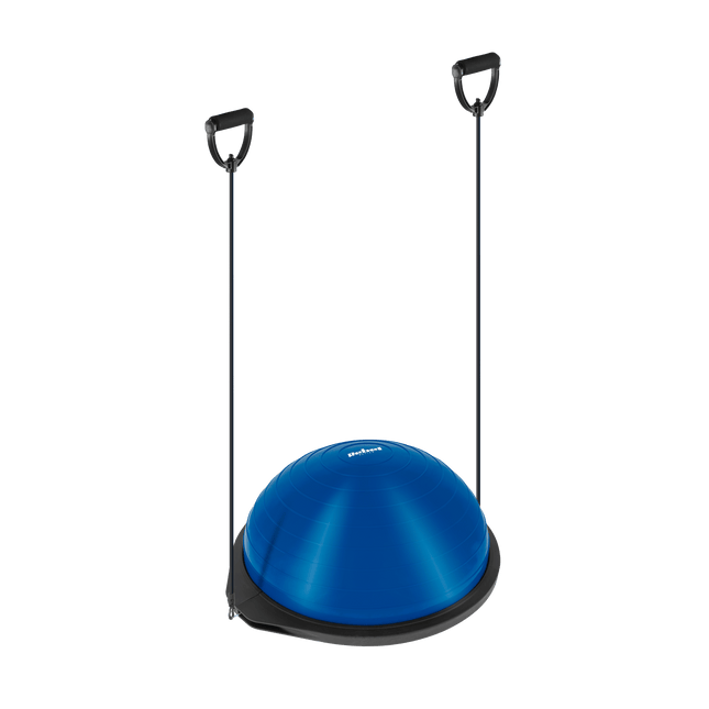Rebel Active Halfbalansbal - Balanstrainer Met Weerstandsbanden en Pomp 46 cm - Yoga Balance Board - Balansbord