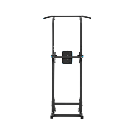 Rebel Active Multifunctioneel Pull Up Station en Krachtstation - Hoogteverstelling - Fitnessapparatuur Dip Station Verstelbaar 130kg - Zwart