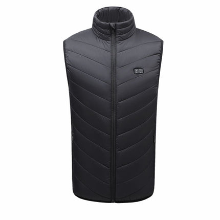 Manta Verwarmd Vest Met 9 Verwarmingszones Maat L - Elektrisch Vest Zwart Wintersport Outdoor - 35-60°C - MKG02