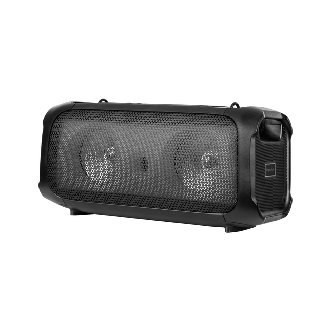 Krüger & Matz Draadloze Draagbare Bluetooth DJ Party Speaker - RGB Verlichting - Draadloze microfoon - Geluidseffecten - 30W - Zwart