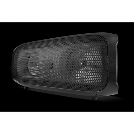 Krüger & Matz Draadloze Draagbare Bluetooth DJ Party Speaker - RGB Verlichting - Draadloze microfoon - Geluidseffecten - 30W - Zwart