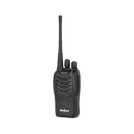 Rebel PMR RB-100 portofoon - walkie talkie - handradio - 3km bereik - VOX - 16 kanalen - 446,193 Mhz