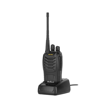 Rebel PMR RB-100 portofoon - walkie talkie - handradio - 3km bereik - VOX - 16 kanalen - 446,193 Mhz