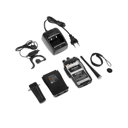 Rebel PMR RB-100 portofoon - walkie talkie - handradio - 3km bereik - VOX - 16 kanalen - 446,193 Mhz