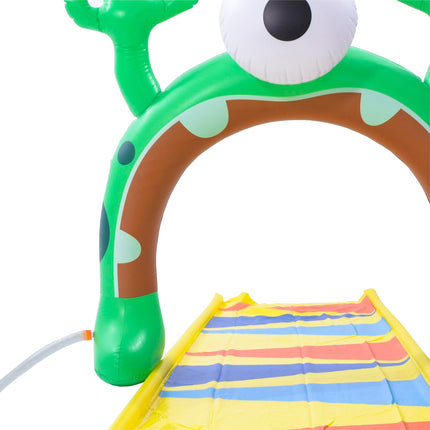 Sunclub Waterglijbaan 488 cm – Waterslide met Sproeiers – Buikglijbaan voor Kinderen – Tuinslang Aansluiting – 5-14 Jaar