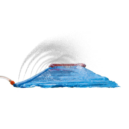 SunClub Waterglijbaan 488 cm – Water Slide Met Sproeiers – Tuinslang Aansluiting – Voor Kinderen 5-14 Jaar