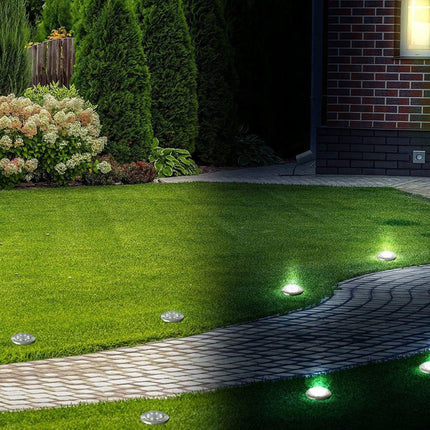 Solar Prikspots Tuinverlichting - Grondverlichting Tuinspots - Schemersensor Warm Wit - Oplaadbare Batterijen - 4 stuks