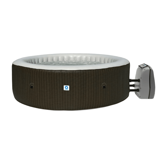 Opblaasbare Jacuzzi 6 Personen – Spa voor Buiten – Hydromassage – Verwarming tot 42°C – 204 x 70 cm – Bruin