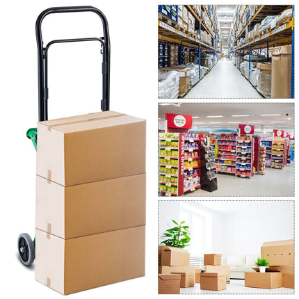 Trendmix 2 in 1 Opvouwbare Steekwagen - Transportwagen - Bandwagen -  Tot 90 kg Belastbaar - 63 x 42 x 75 cm Groen
