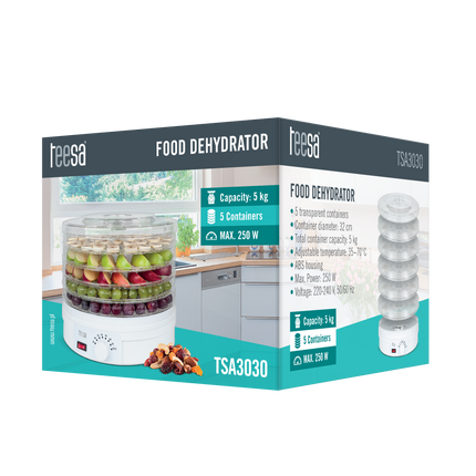 Teesa TSA3030 Voedseldroger 5 kg wit