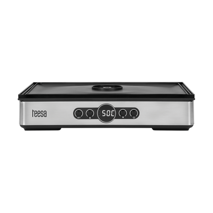 Teesa Voedsel Dehydrator 400W – 5 Transparante Droogrekken voor Paddenstoelen, Groenten & Fruit – Digitale Display met Thermostaat & Timer – Warme Lucht Circulatie – Efficiënte Voedsel Droger voor Thuis