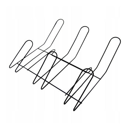 Afdruiprek 2 Laags Zwart met Lekbak, Bestekhouder en Bekerhouder – RVS Afwasrek voor Servies, Borden & Glazen – MH-8012