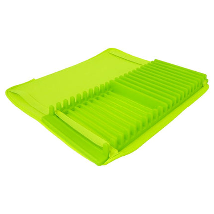 Opvouwbaar Afdruiprek met Absorberende Mat – Afwasrek voor Borden en Glazen – Ruimtebesparend – 43 x 37 cm