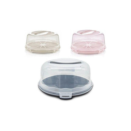 Dunya Lock & Fresh Ronde Taart Bewaardoos - Taartdoos - Taartplateau - Vershouddoos - Gemakkelijk Mee te Nemen - 30 cm binnendiameter