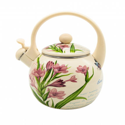 Meyerhoff Fluitketel 2,2 Liter – Emaille Waterketel – Inductie – Krokus