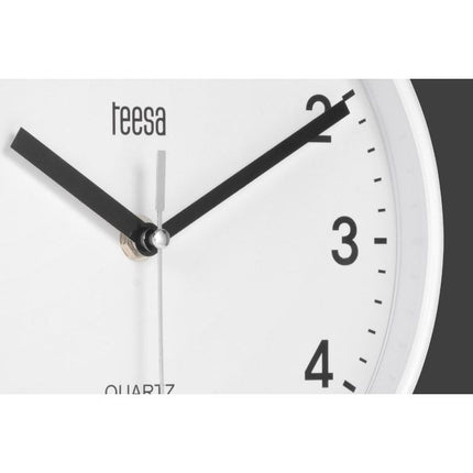 2de kansje Teesa TSA0038 Analoge Wandklok 20 cm Wit