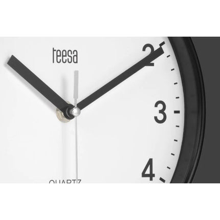 2de kansje Teesa TSA0038B Wandklok 20 cm zwart