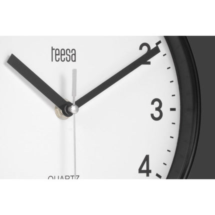 2de kansje Teesa TSA0038B Wandklok 20 cm zwart