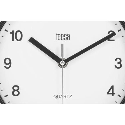 2de kansje Teesa TSA0038B Wandklok 20 cm zwart