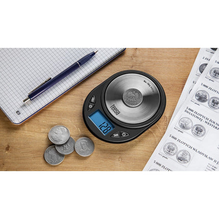 Teesa digitale precisieweegschaal RVS / zwart TSA0807