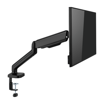 Cabletech Verstelbare Monitorbeugel 17 t/m 32 inch - Draai, Kantel en Zwenkbaar - Bureauklem monitor arm - zwart