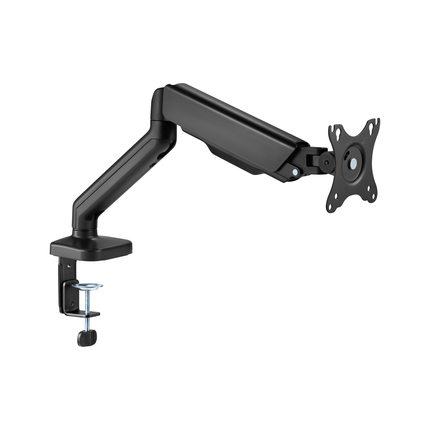 Cabletech Verstelbare Monitorbeugel 17 t/m 32 inch - Draai, Kantel en Zwenkbaar - Bureauklem monitor arm - zwart