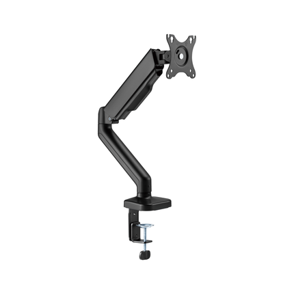 Cabletech Verstelbare Monitorbeugel 17 t/m 32 inch - Draai, Kantel en Zwenkbaar - Bureauklem monitor arm - zwart